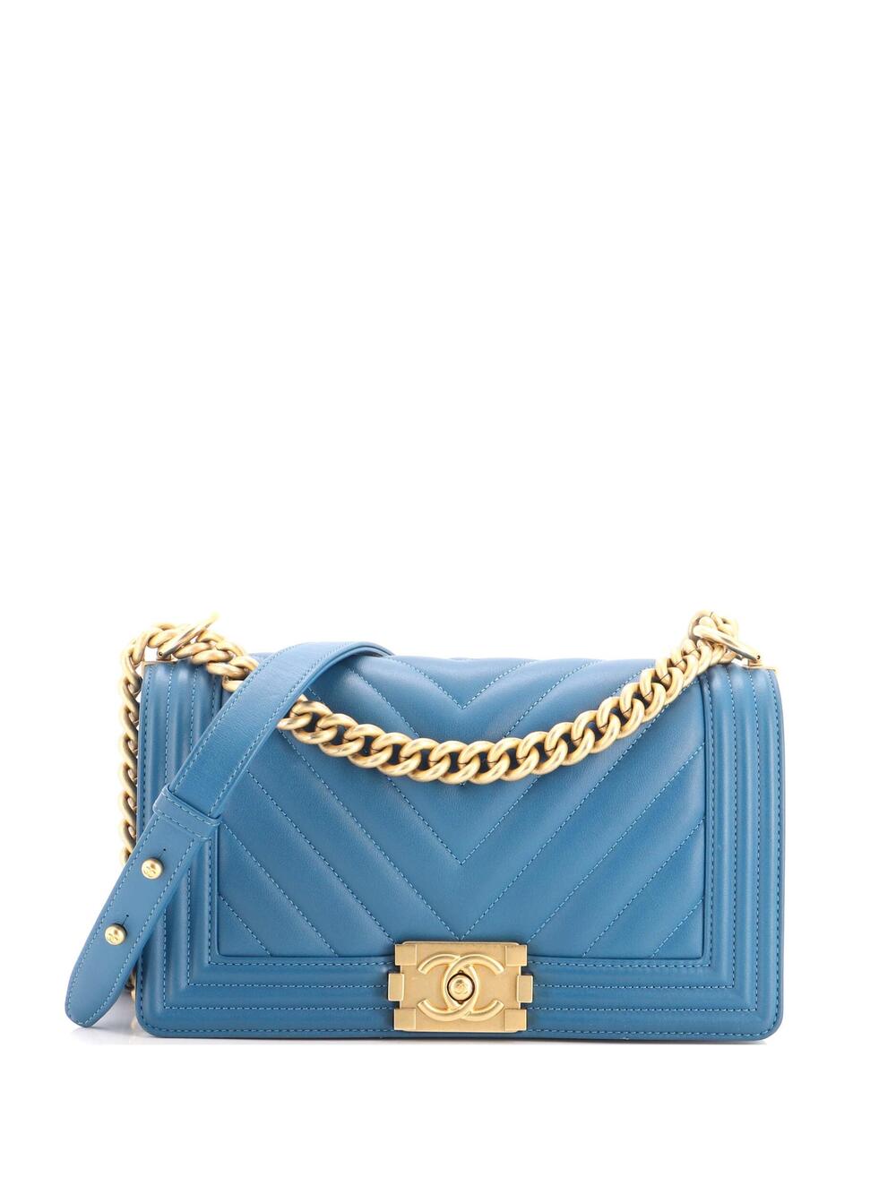 Chanel Boy Flap Bag Chevron Calfskin #350923C42B